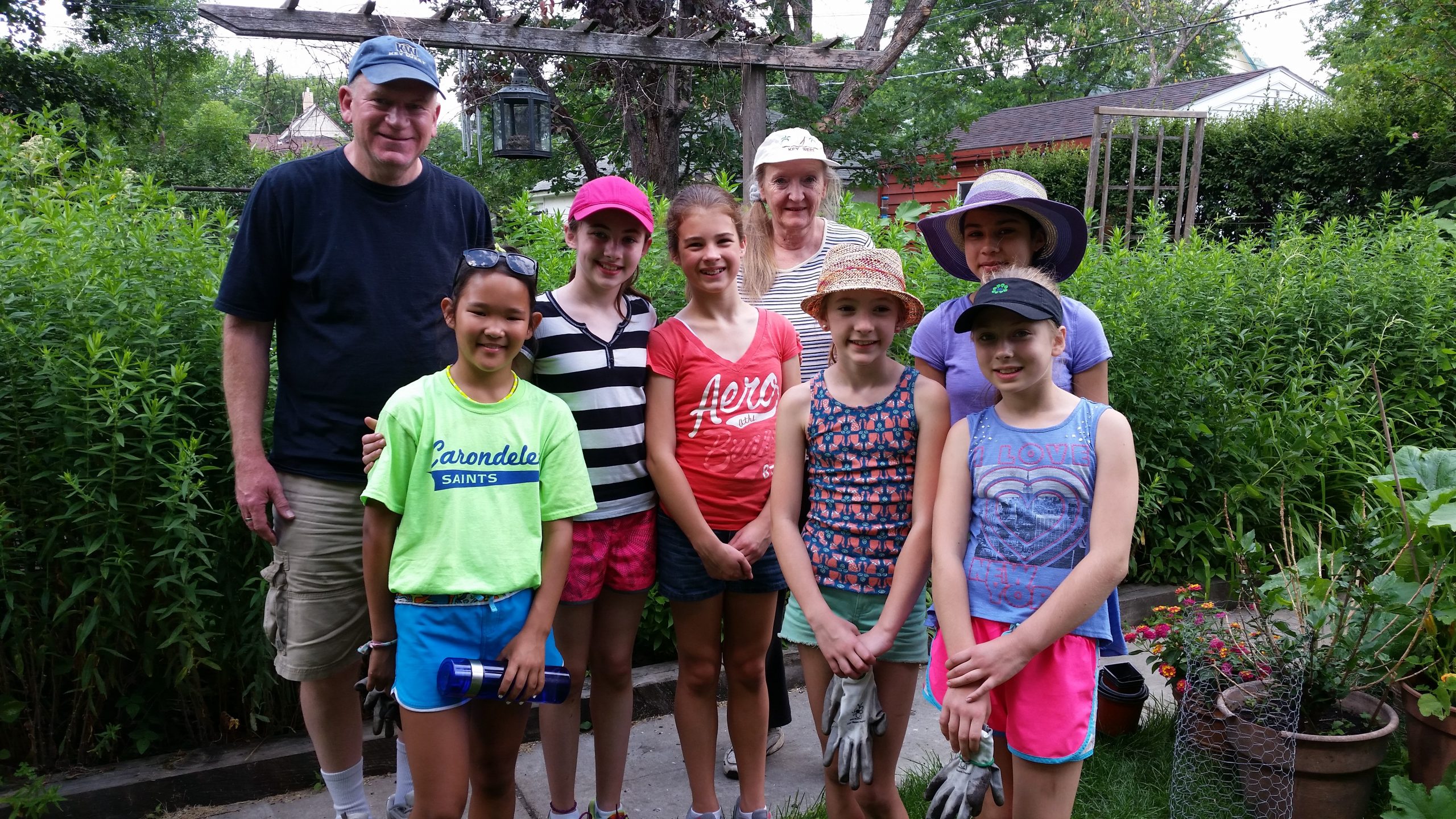 Girl Scouts help plant raingardens in the Sheridan Neighborhood